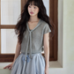 French Sleeve Knit Top SMS0027