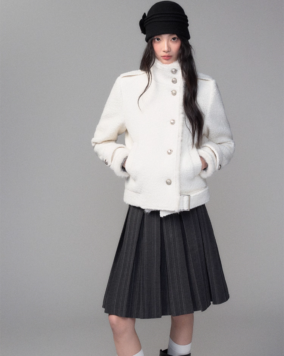 College Style Pleated Skirt TRK0003