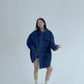 Stand Collar Loose Denim Jacket YLS0980
