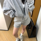Pearl Cropped Hood Jacket YLS0832