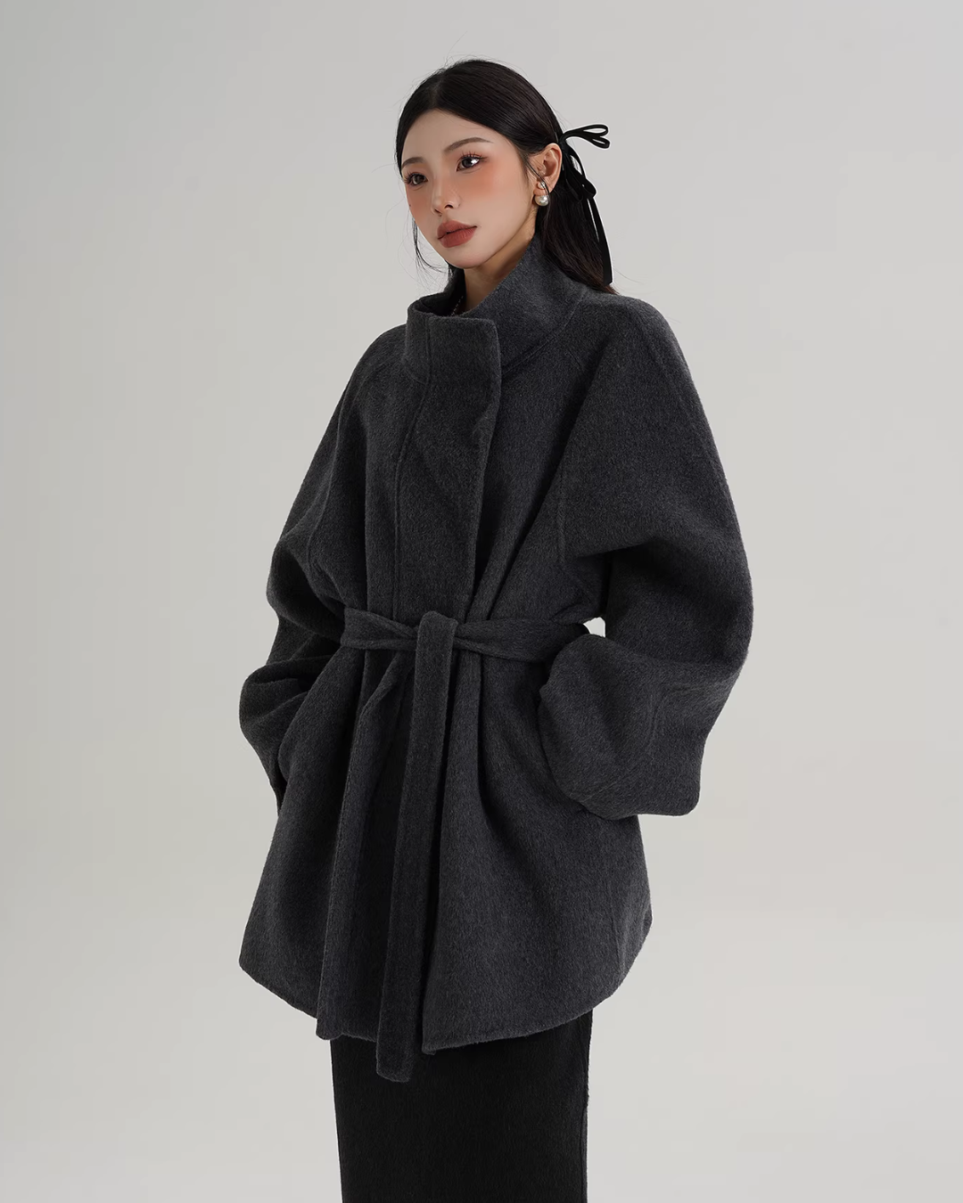 Wool Mid-Length Coat SRS0398