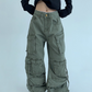 Pocket Design Wide Cargo Pants YLS0889