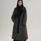 Scarf Design Long Wool Coat SRS0409