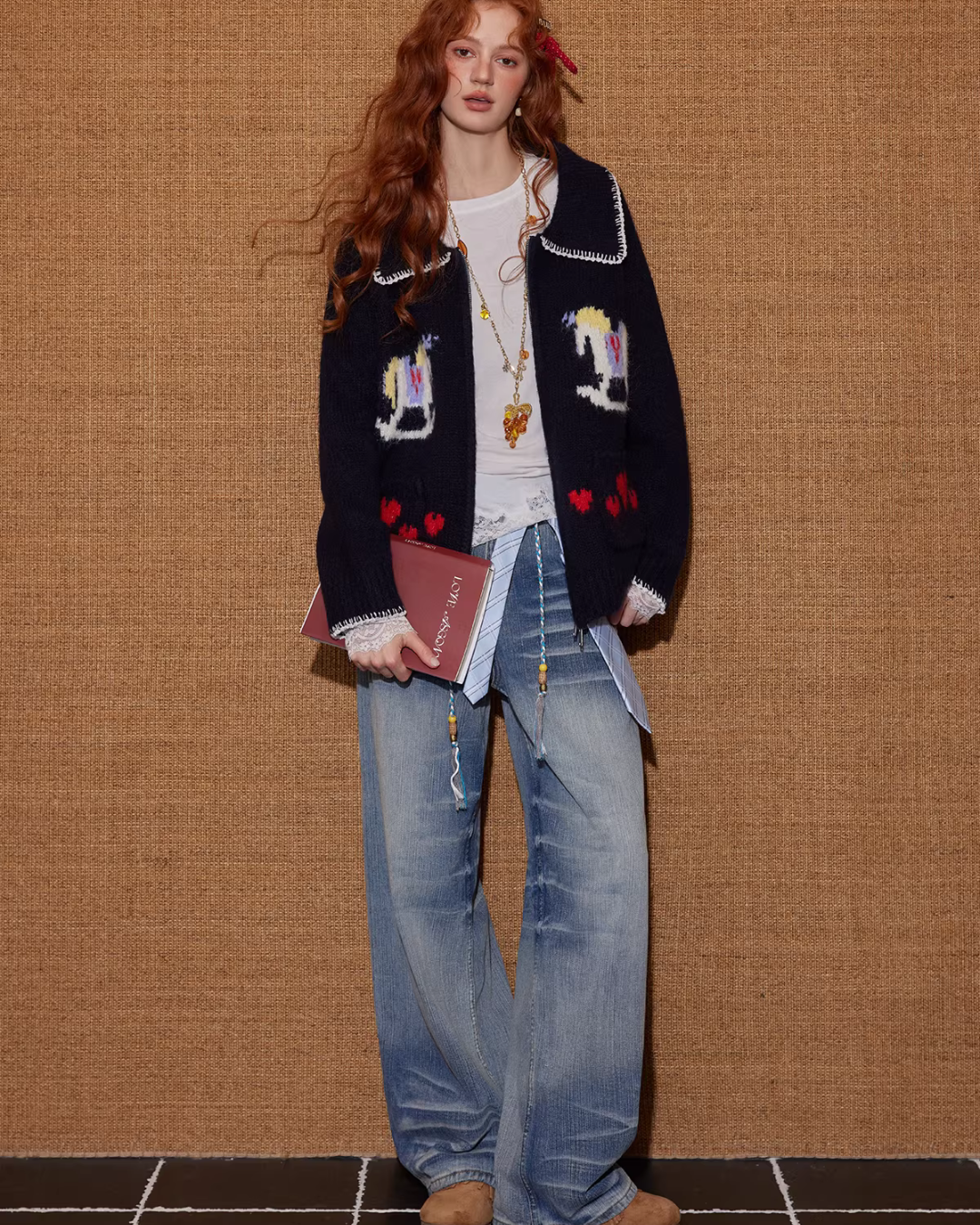 Horse Wool Knit Jacket ASG0075