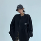 Round Neck Loose Cardigan YLS0891