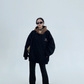 Bicolor Half Button Hoodie  YLS0688