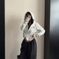 Color-Contrast Stitch Short Jacket YLS1045