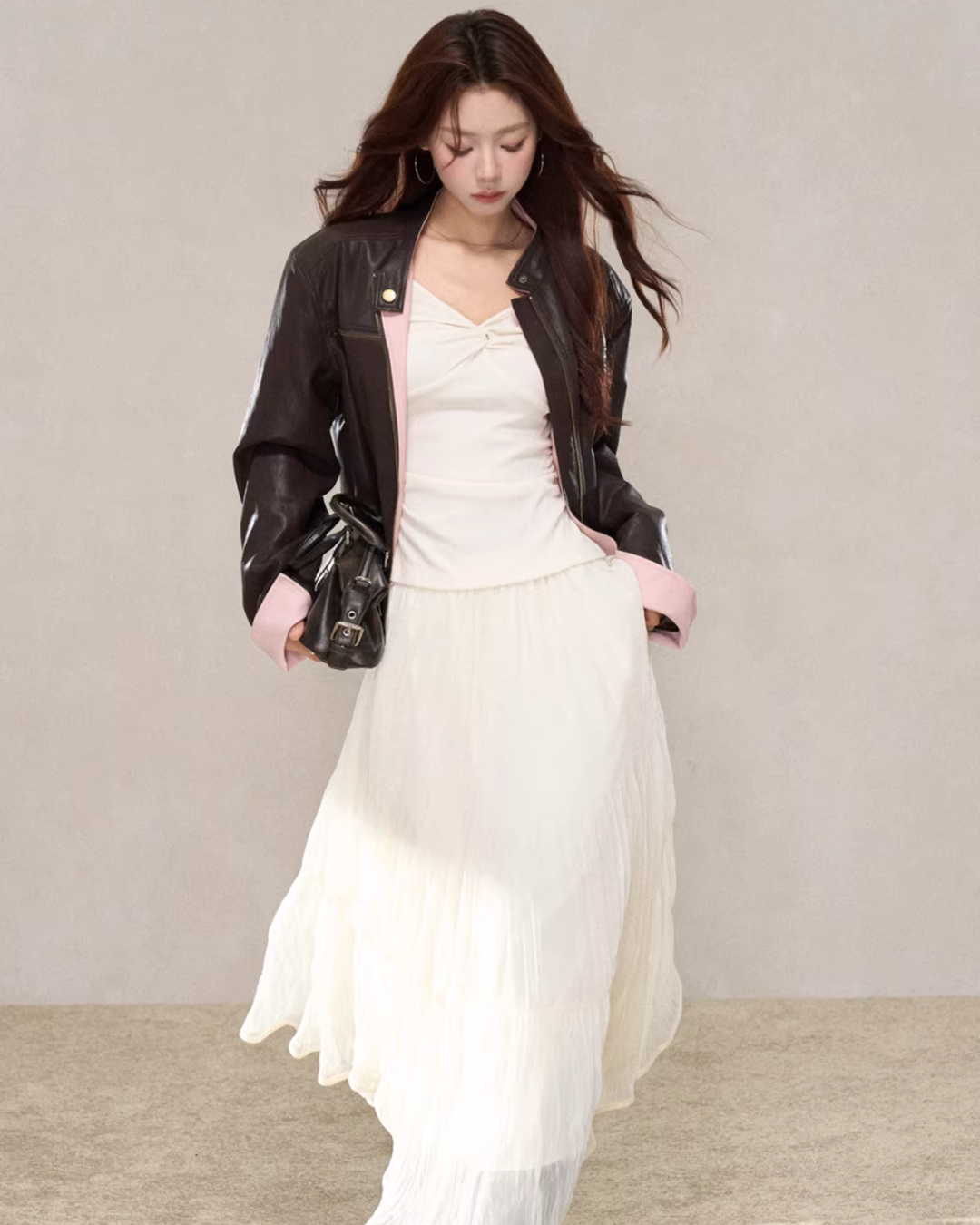 Pink Leather Jacket WDB0016