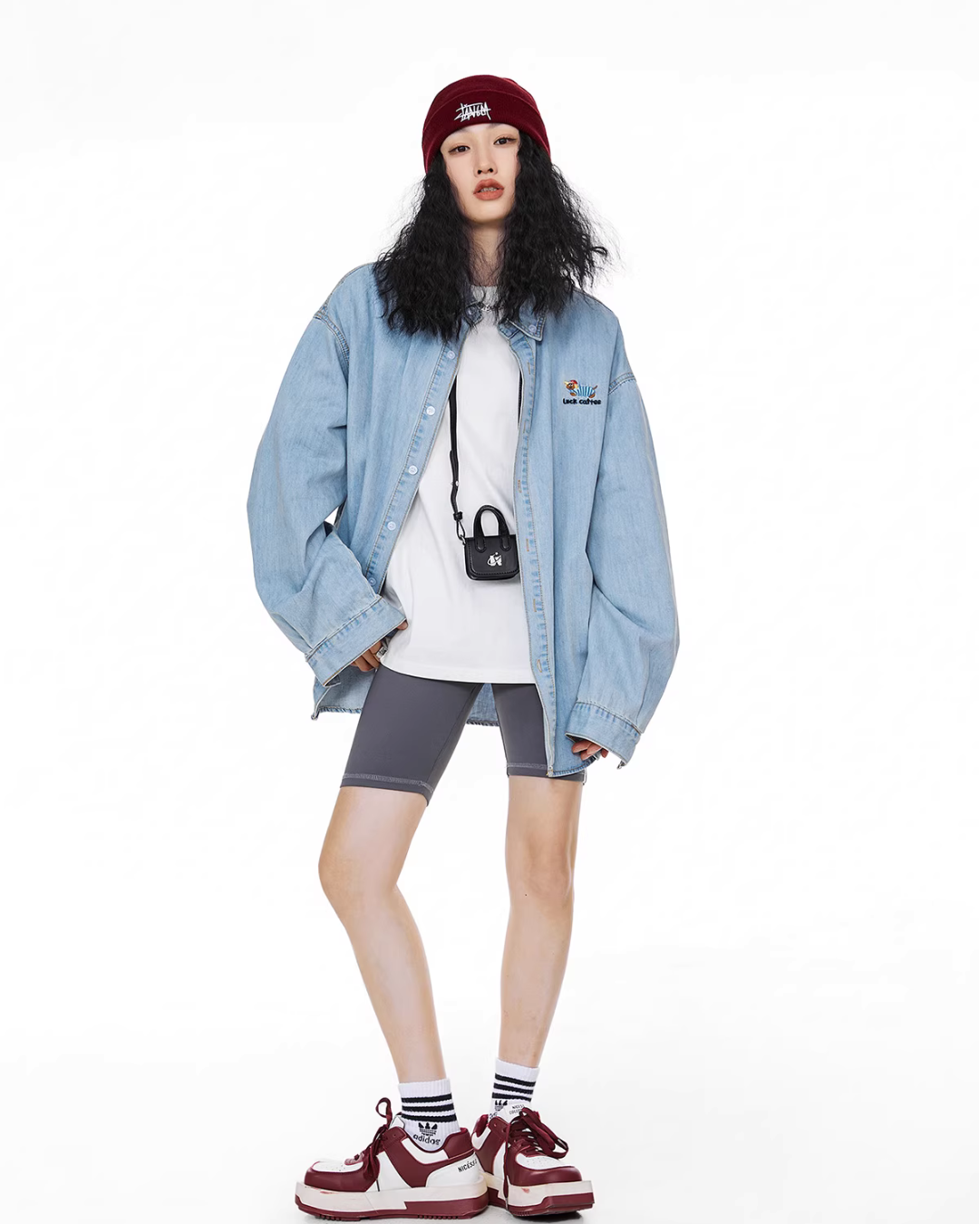 Retro Loose Silhouette Denim Shirt ICM0083