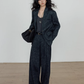 Linen Oversized Casual Jacket/Wide Pants VAS0181