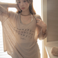 Round Neck Thin Long Sleeve Top VNS0014