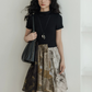 Patchwork-Style Docking Mini Dress VAS0198