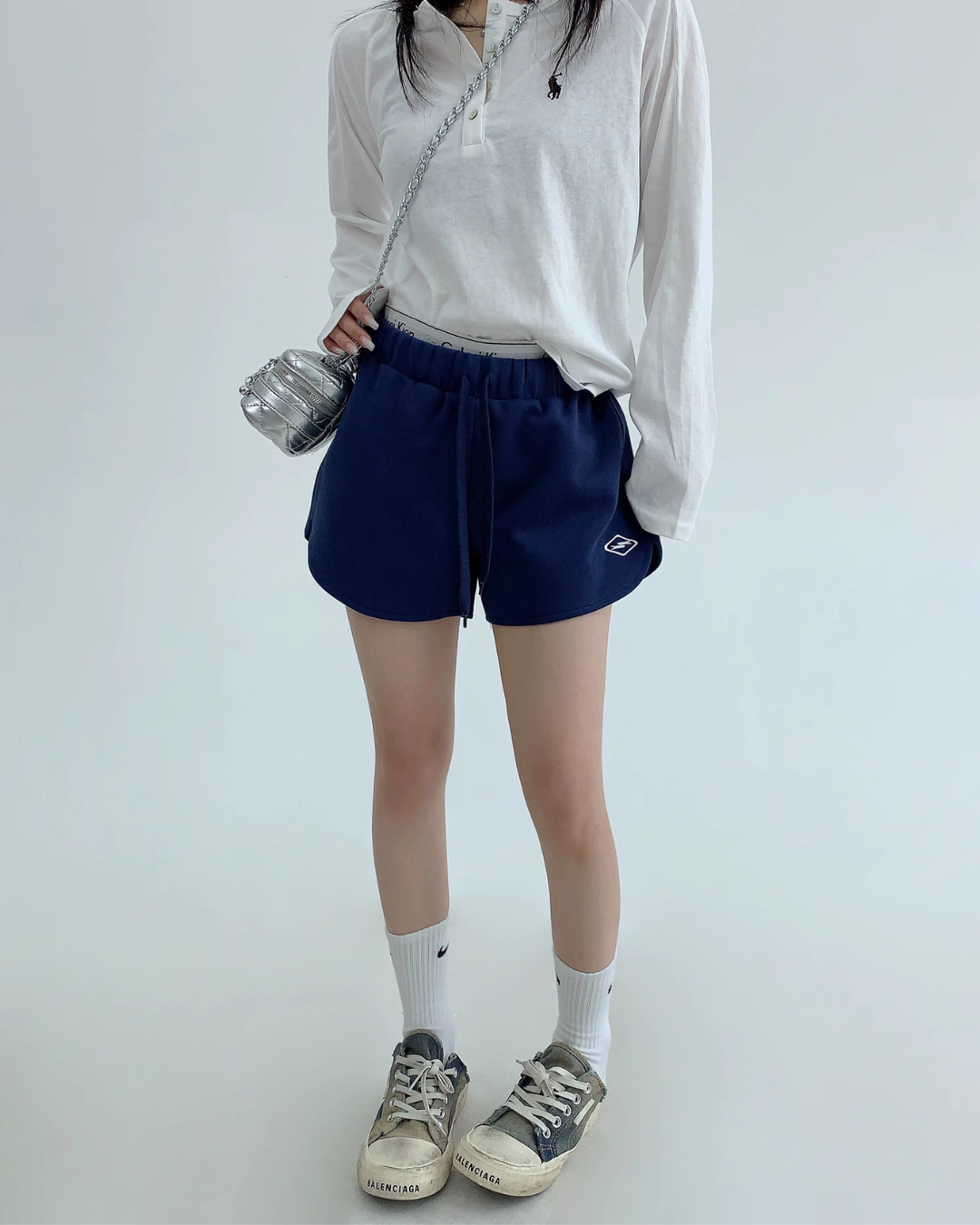 Logo Printed Sweat Shorts YLS0870