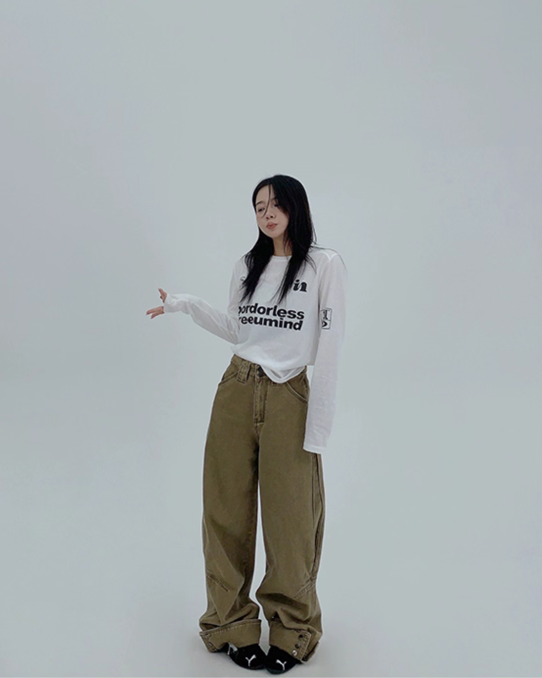 Vintage Straight Wide Pants YLS0972