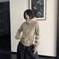 High-Neck Hooded Zip-Up Hoodie YLS1057
