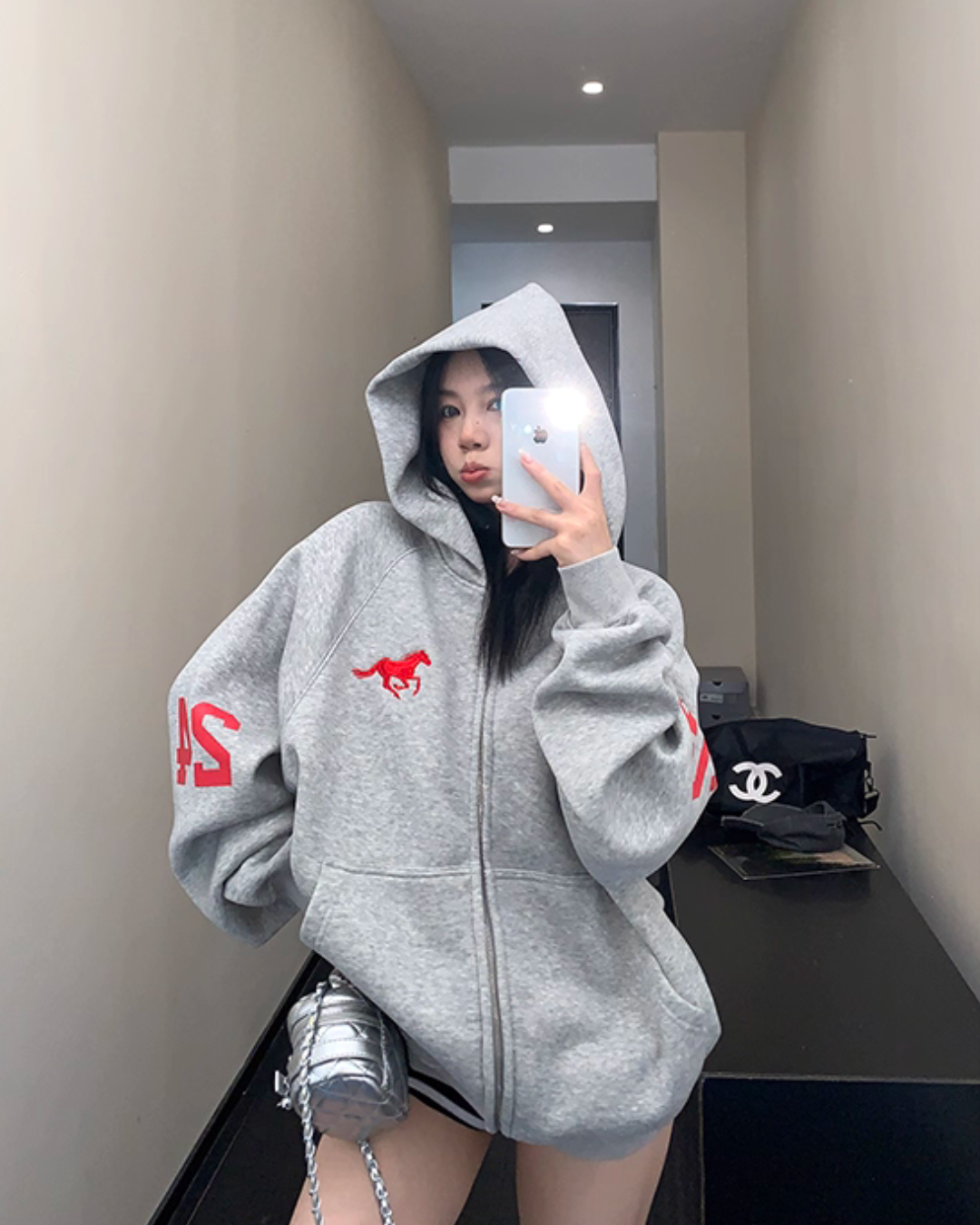 Vintage Loose Zip Hoodie YLS0928