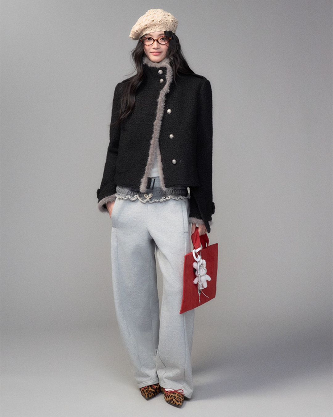 Stand Collar Wool Coat TRK0007