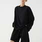 Loose Silhouette Long Sleeve Top / Wide Half Pants ACS0249