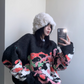 Graffiti Jacquard Knit Tops YLS0665