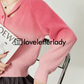 Pink Gradient Knit Cardigan LLA0417
