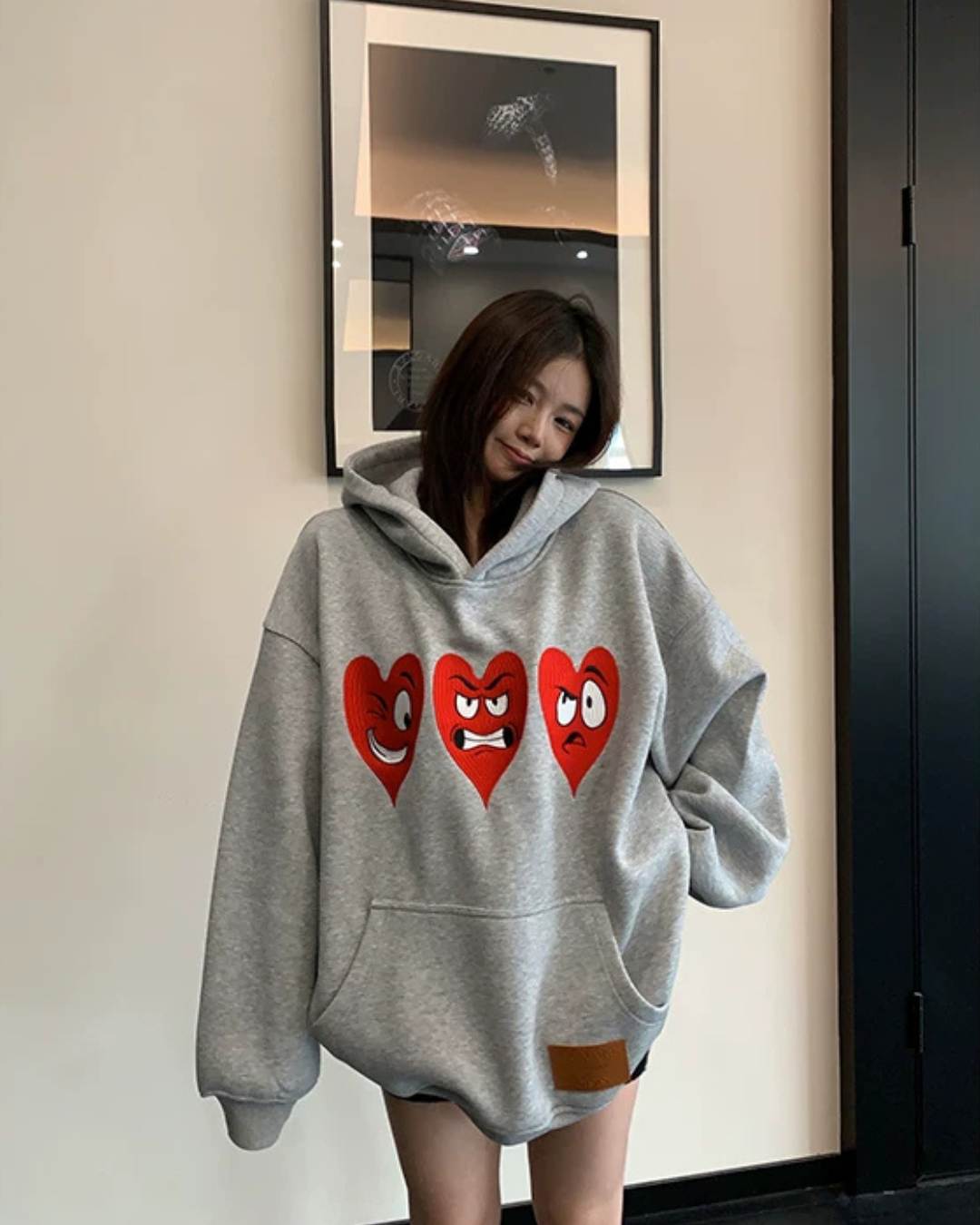Heart Cartoon Hoodie YLS1073