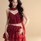 Chiffon Ruffle Tops / Chiffon Skirts LAS0019