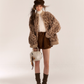 Leopard Print Knit Cardigan ASG0057