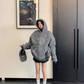 Retro Tweed Pullover Hoodie YLS1013