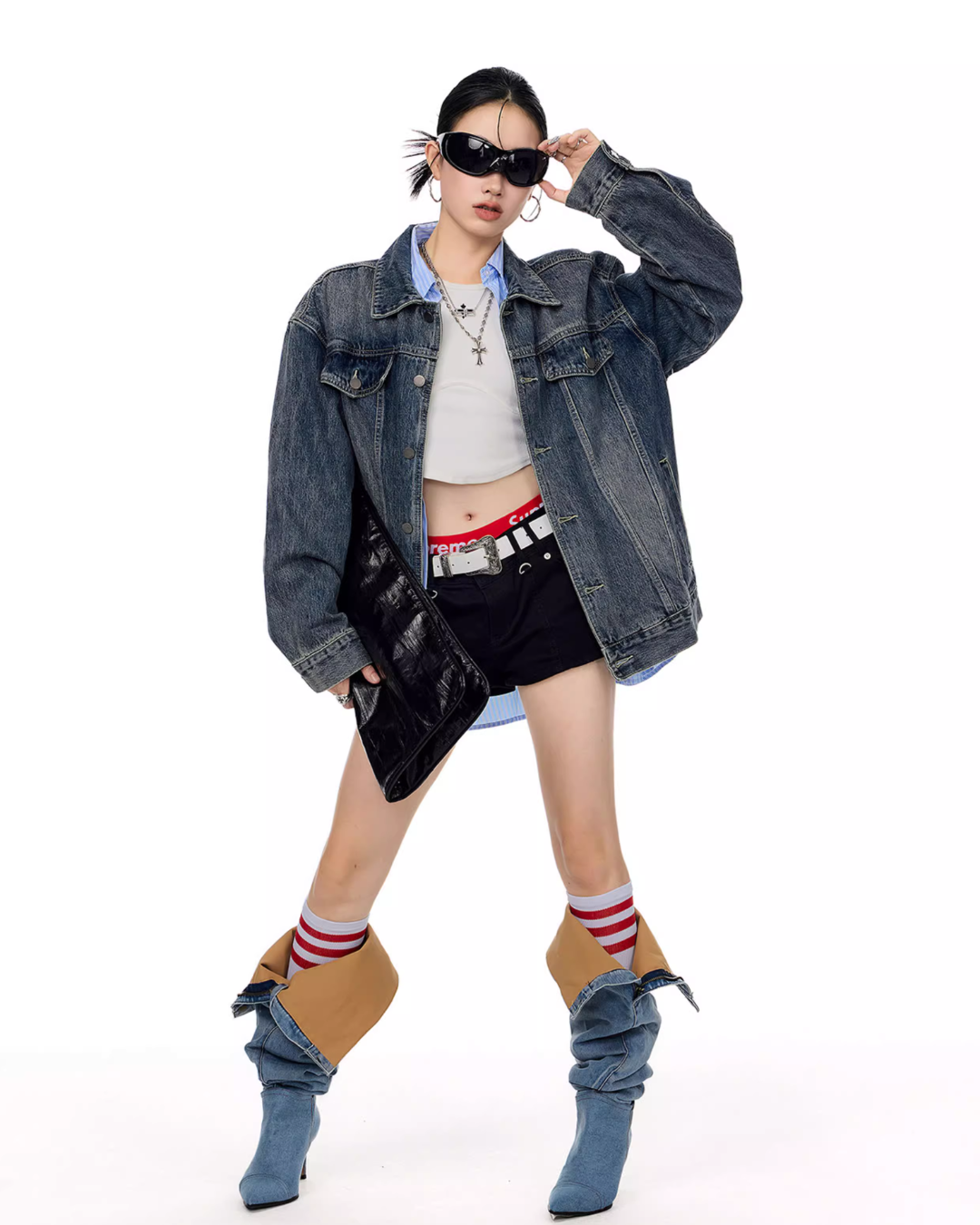 Loose Silhouette Denim Jacket ICM0091