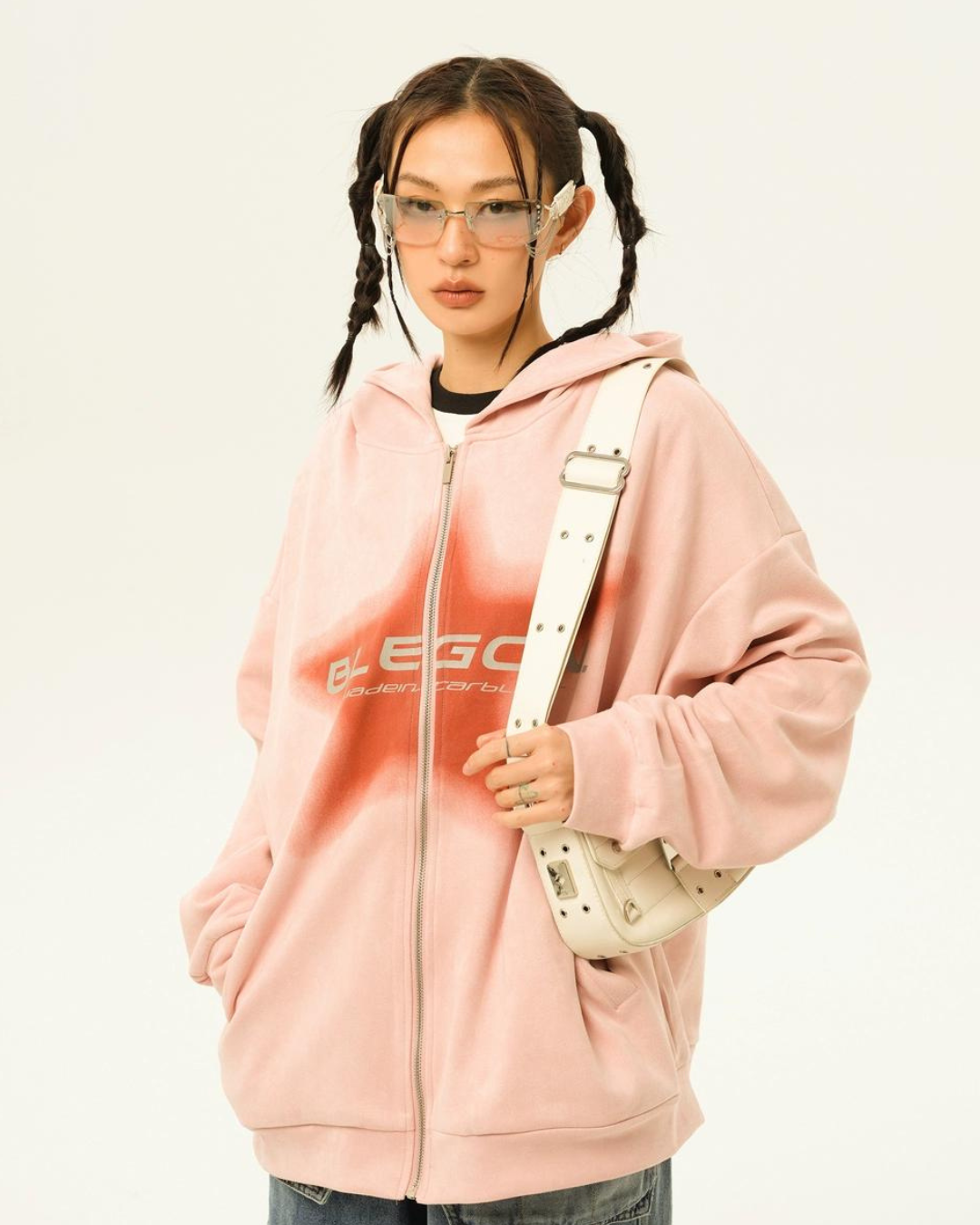 Street Loose Zip Hoodie EZK0010