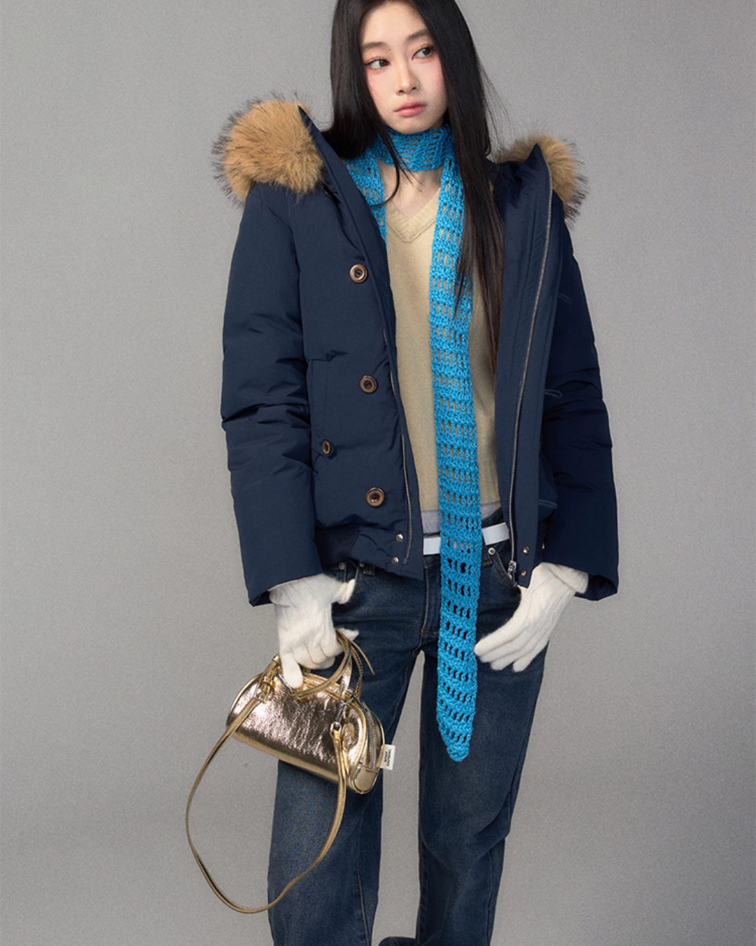 Fur Hood Down Jacket TRK0008