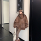Vintage Leather Faux Fur Jacket YLS1005
