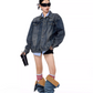 Loose Silhouette Denim Jacket ICM0091