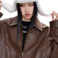 Elegant Leather Jacket ICM0095