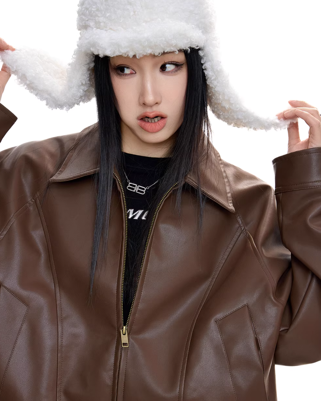 Elegant Leather Jacket ICM0095