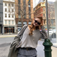 Knit Top / Mini Flare Skirt DEM0003