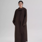 Tie Collar Long Coat SRS0384