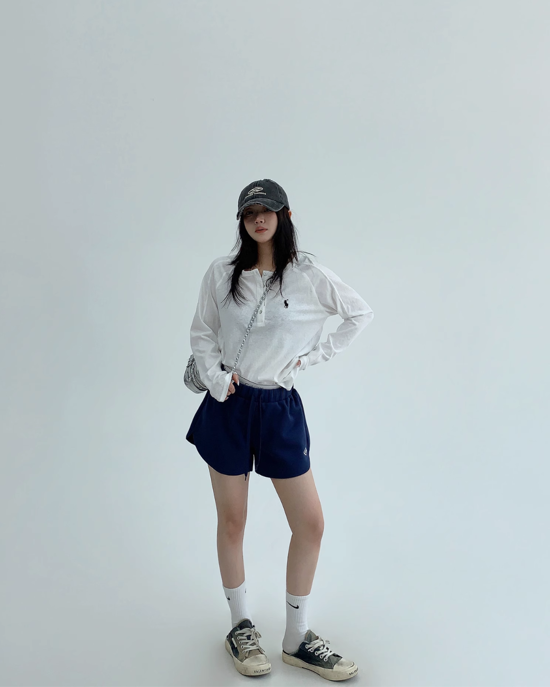 Logo Printed Sweat Shorts YLS0870