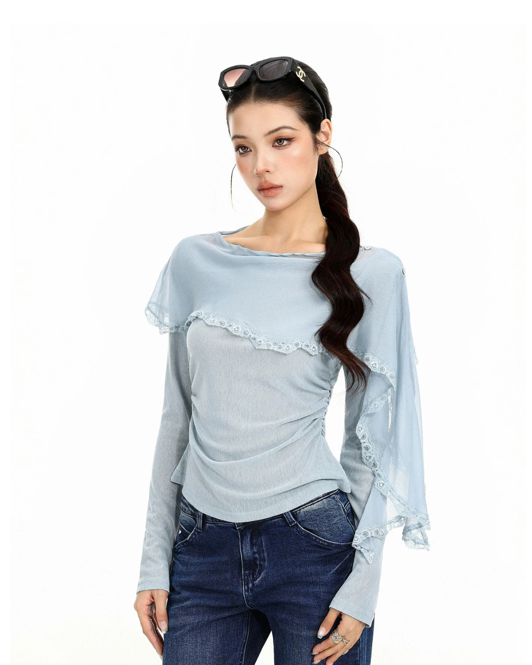 Off-Shoulder Long-Sleeve Top BGS0051