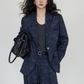 Linen Oversized Casual Jacket/Wide Pants VAS0181