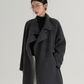 Half Turtleneck Black Coat SRS0320