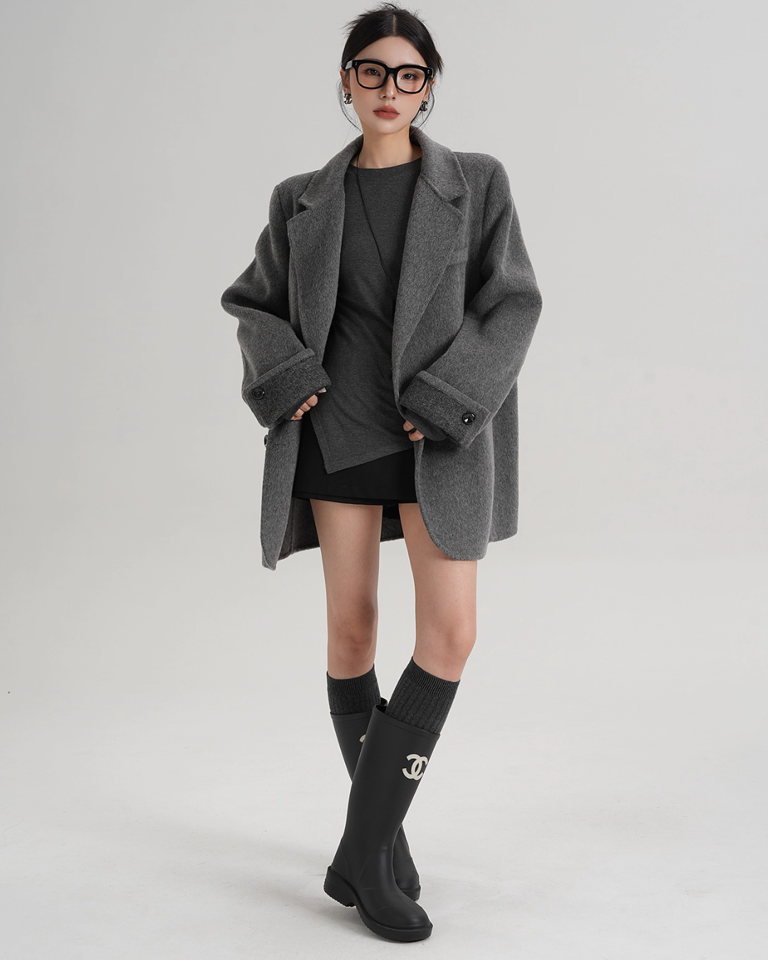 Back Sleeve Wool Blazer SRS0360