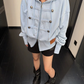 Napoleon-Style Zip-Up Hoodie YLS1071