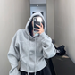 Vintage Short Hood Sweatshirt YLS0915