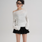 Off-Shoulder Long Sleeve Top SRS0354