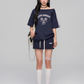 One Shoulder Sweat Top / Sweat Mini Skirt ASG0044