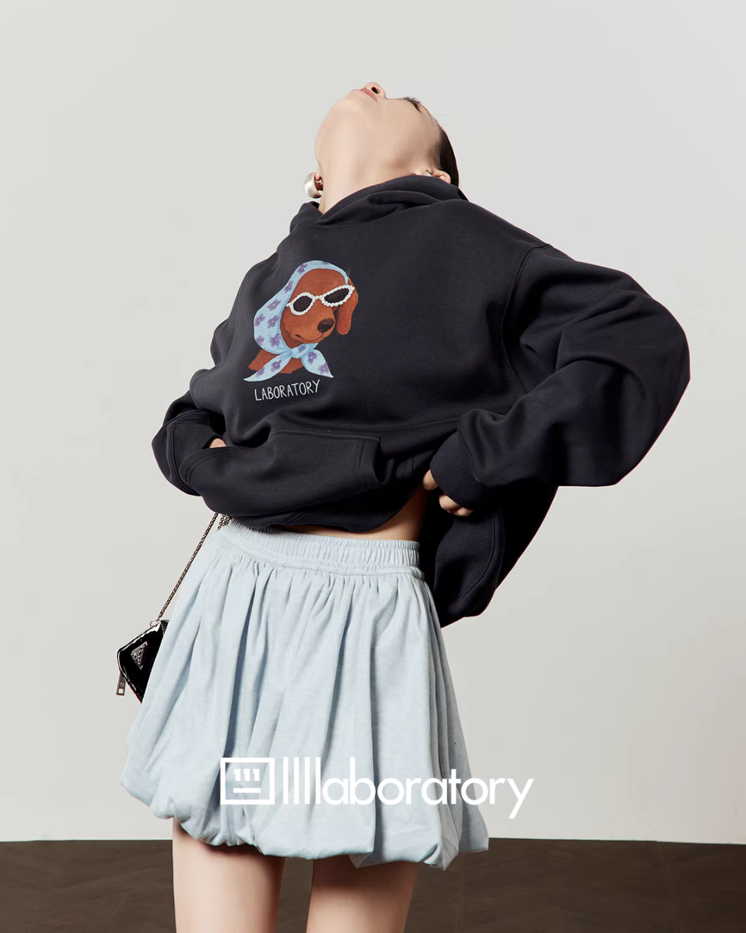 Dog Scarf Loose Hoodie LLA0599