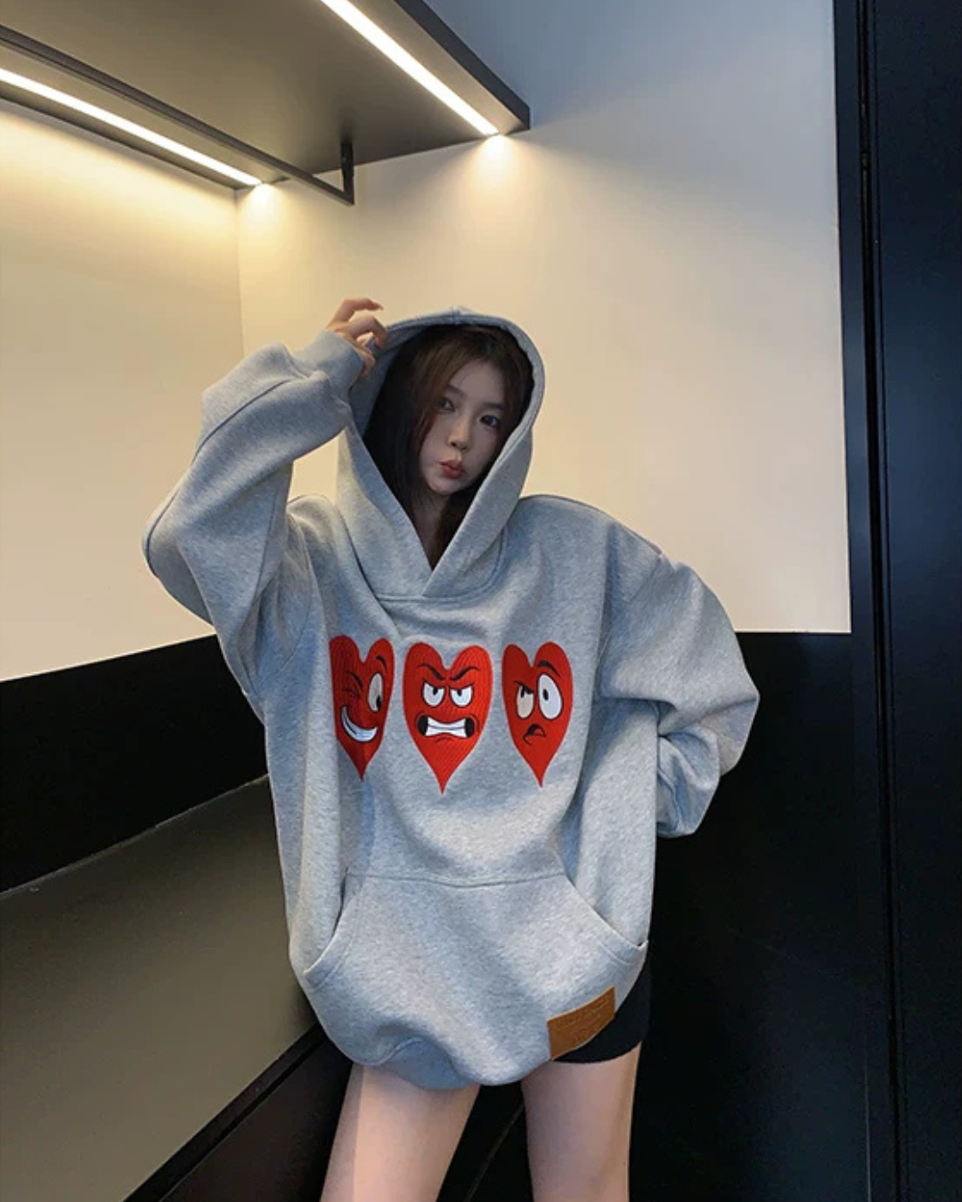 Heart Cartoon Hoodie YLS1073