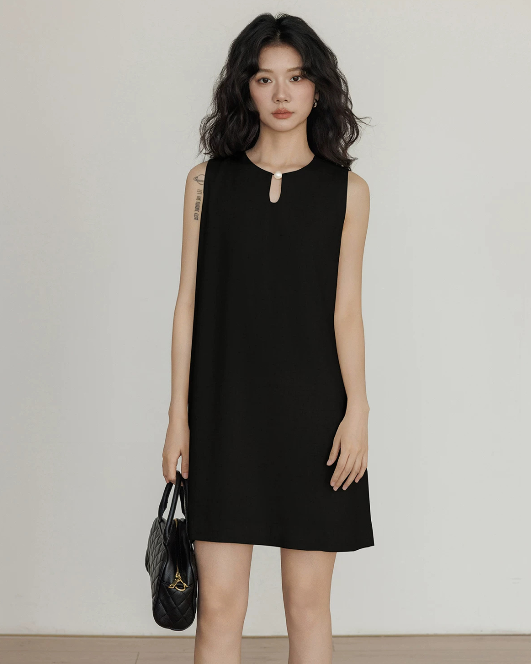 Sleeveless Tiered Mini Dress VAS0202