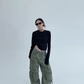 Pocket Design Wide Cargo Pants YLS0889